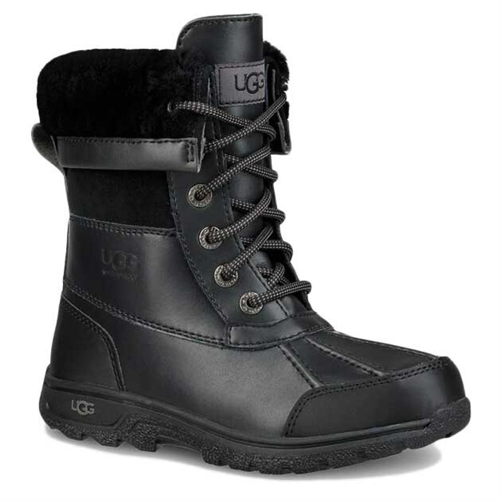 New Kids UGG BUTTE II Black Winter BOOTS